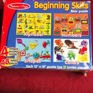 Melissa & Doug Beginning Skills Floor Puzzle